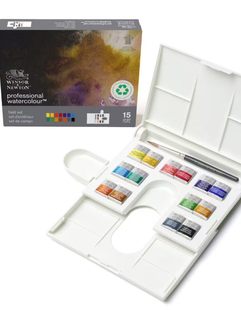 Winsor & Newton Professional Watercolour Field Pocket Set 14 Colors